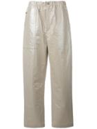 Isabel Marant - Loris Trousers - Women - Cotton/linen/flax - 40, Women's, Grey, Cotton/linen/flax