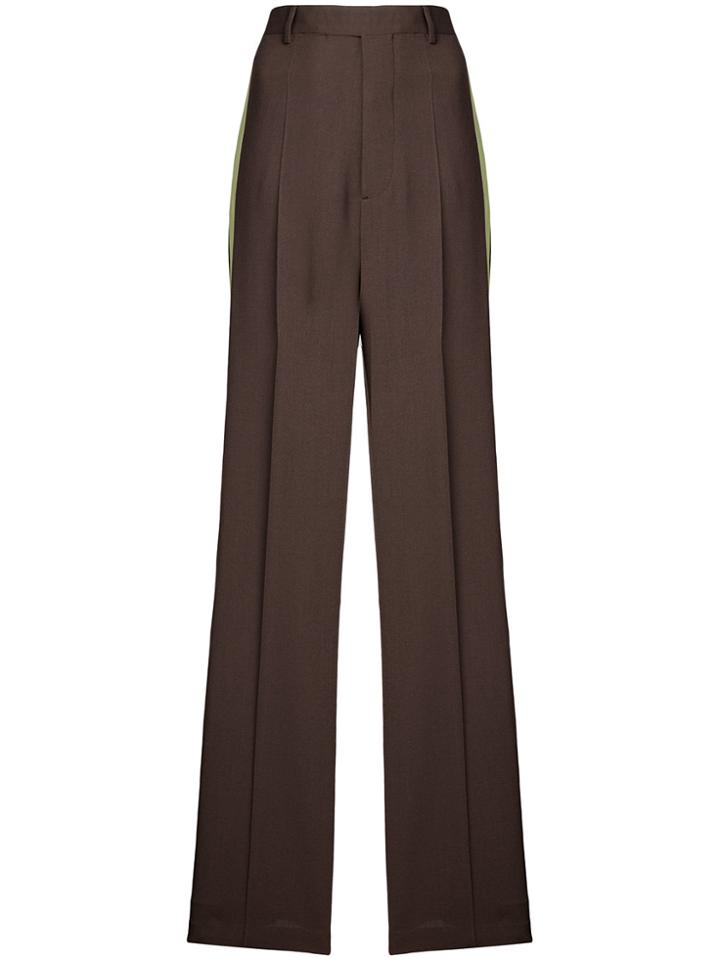 Rick Owens Wide Leg Tailored Trousers - Brown