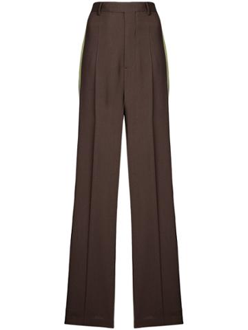Rick Owens Wide Leg Tailored Trousers - Brown