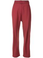 Ellery Kool Aid Manstyle Pleat Trousers - Red