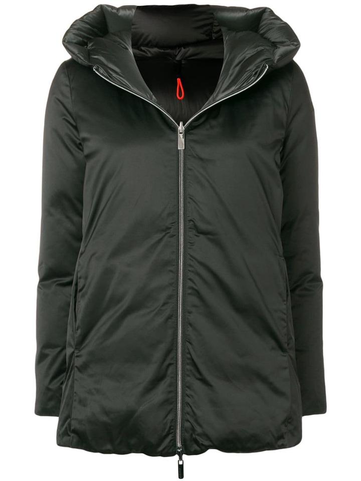 Rrd Feather Down Hooded Jacket - Black