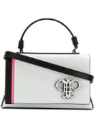 Emilio Pucci - Logo Embroidered Tote - Women - Calf Leather - One Size, White, Calf Leather