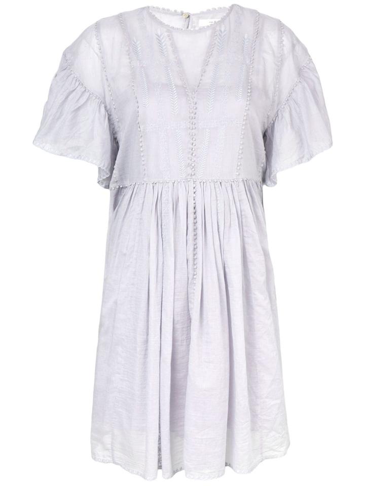 Isabel Marant Étoile Embroidered Flared Dress - Blue