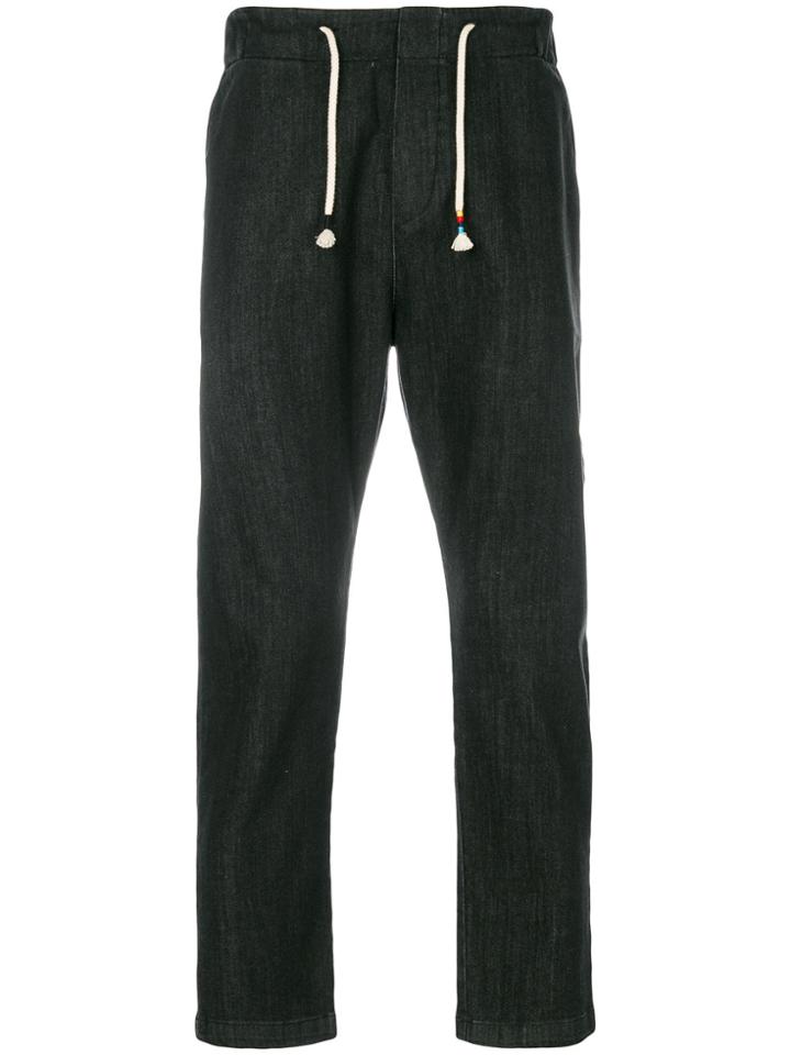 The Silted Company Drawstring Regular Jeans - Black