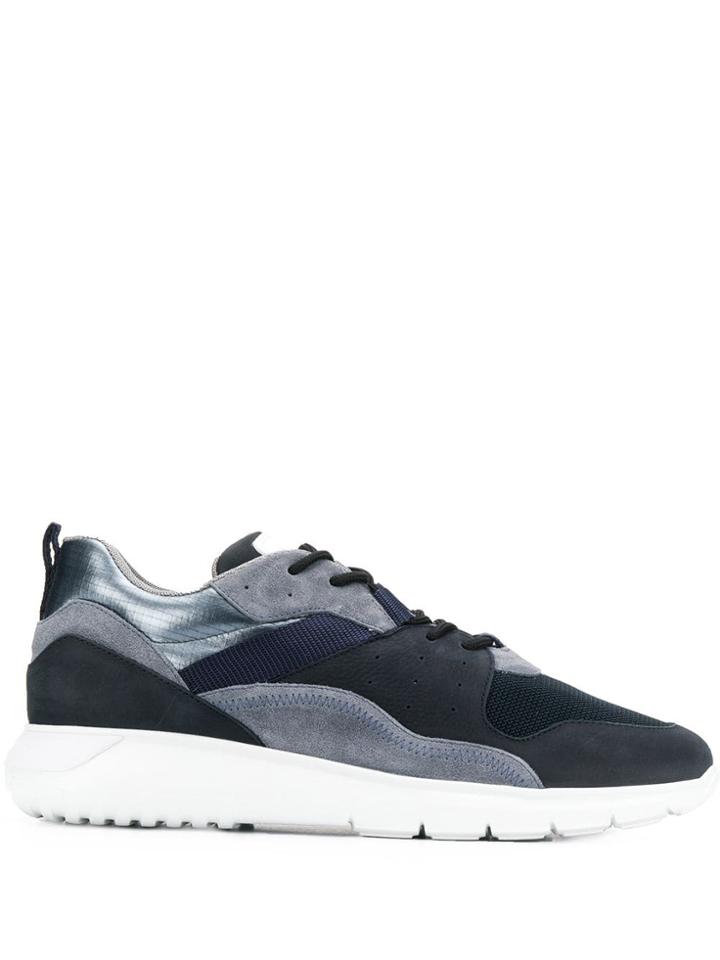 Hogan Colour Block Low Top Sneakers - Blue