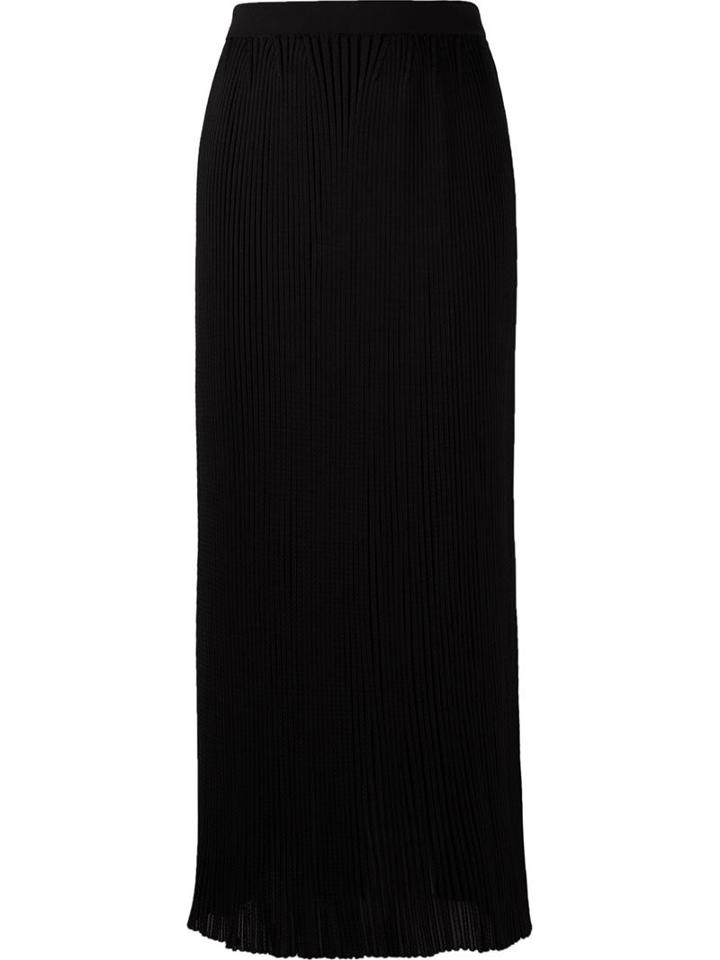 Gig Ribbed Knit Skirt, Women's, Size: G, Black, Polyamide/spandex/elastane/viscose