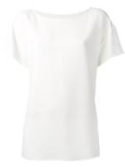 Dolce & Gabbana - Round Neck Top - Women - Spandex/elastane/acetate/viscose - 40, White, Spandex/elastane/acetate/viscose