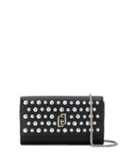 Liu Jo Stud-embellished Faux-leather Clutch - Black
