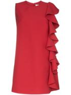Valentino Ruffle-trimmed A-line Mini Dress - Red