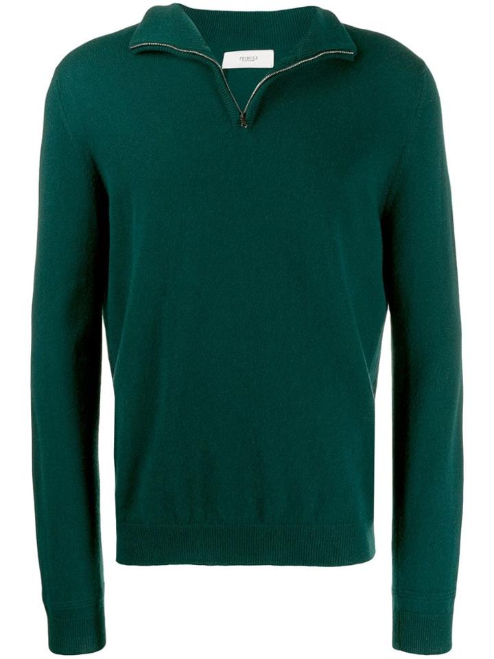 Pringle Of Scotland High Neck Fitted Sweater - Green