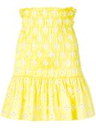 Georgia Alice - Daisy Mini Skirt - Women - Silk - 8, Yellow/orange, Silk