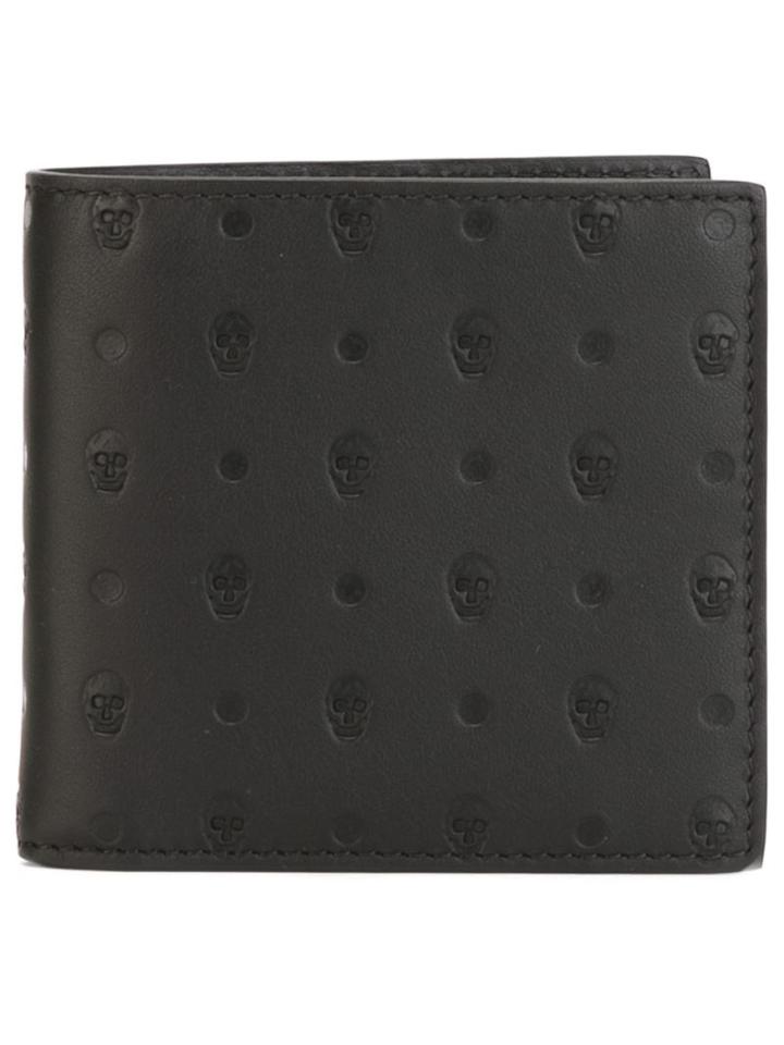 Alexander Mcqueen Skull Embossed Wallet