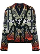 Jessie Western Caçadora Southwestern-print Coat - Gold