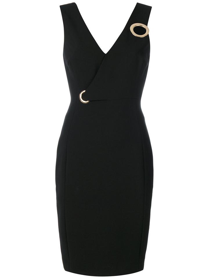 Versace Collection - Fitted Dress - Women - Cotton/polyester/spandex/elastane/viscose - 42, Black, Cotton/polyester/spandex/elastane/viscose