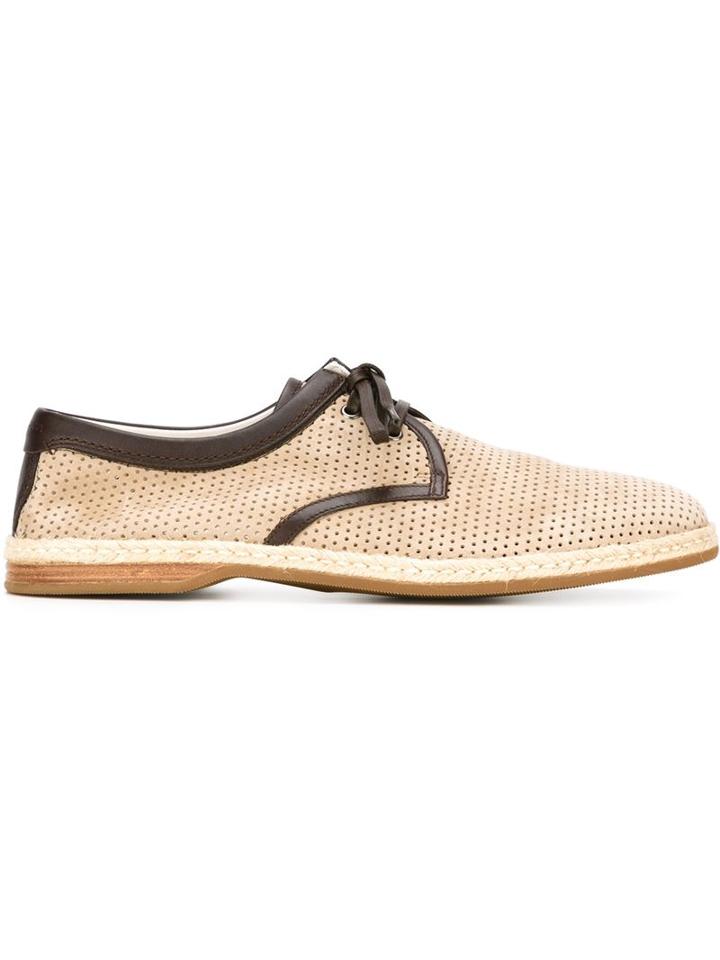 Dolce & Gabbana Perforated Lace-up Shoes