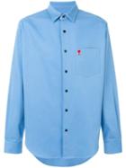 Ami Paris Ami De Coeur Summer Fit Shirt - Blue