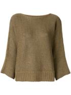 Fabiana Filippi Boat Neck Jumper - Brown