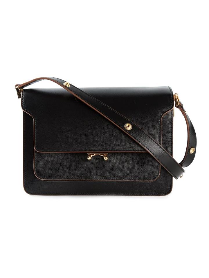 Marni 'metal Trunk' Shoulder Bag, Women's, Black, Leather
