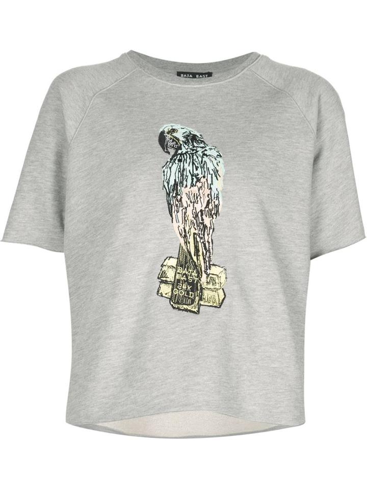 Baja East Embroidered Parrot Sweatshirt
