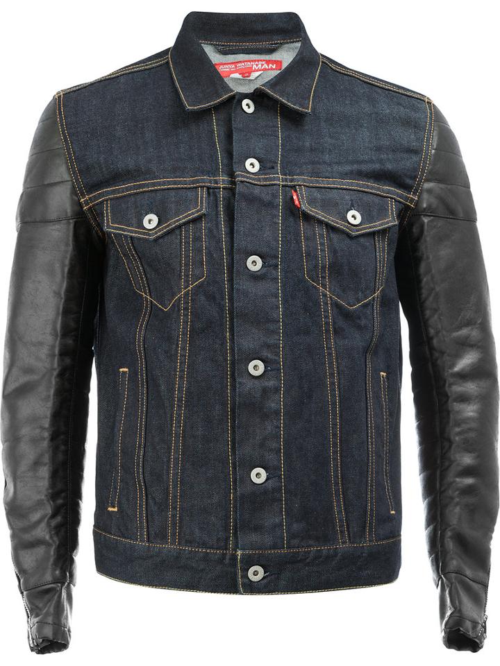Junya Watanabe Comme Des Garçons Man Flap Pockets Denim Jacket, Men's, Size: Medium, Blue, Cotton/polyurethane Resin
