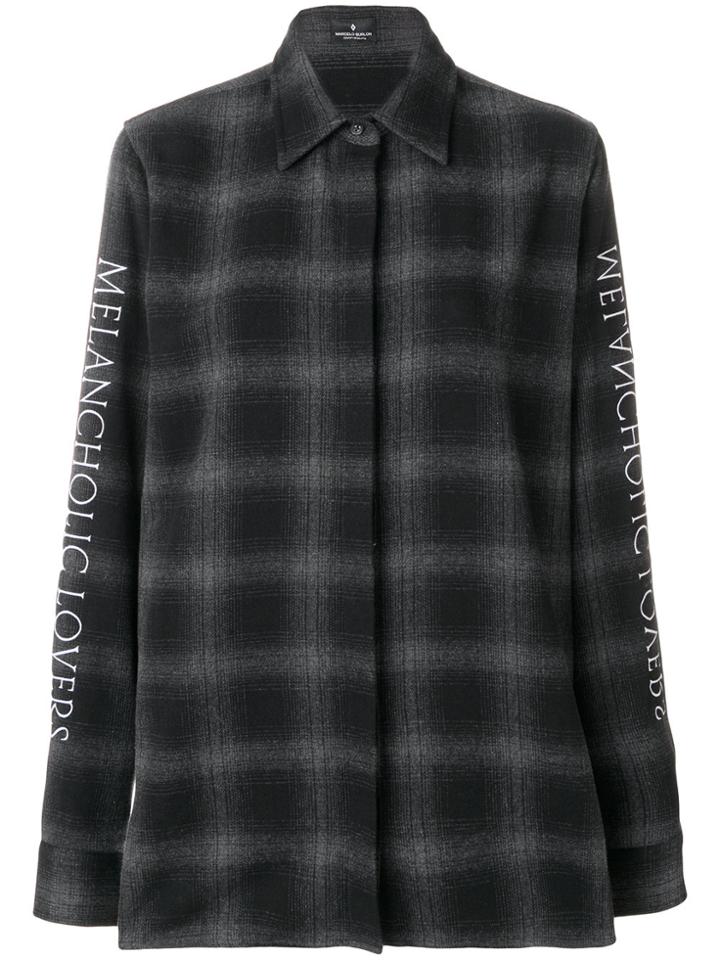 Marcelo Burlon County Of Milan Check Printed Shirt - Grey