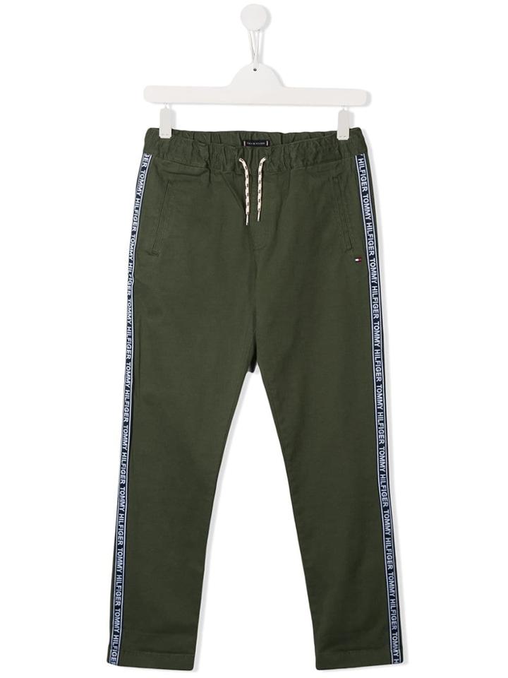Tommy Hilfiger Junior Logo Tape Cargo Pants - Green