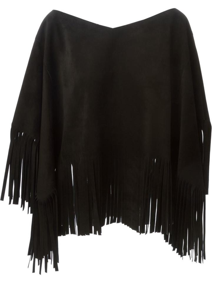Valentino Fringed Poncho