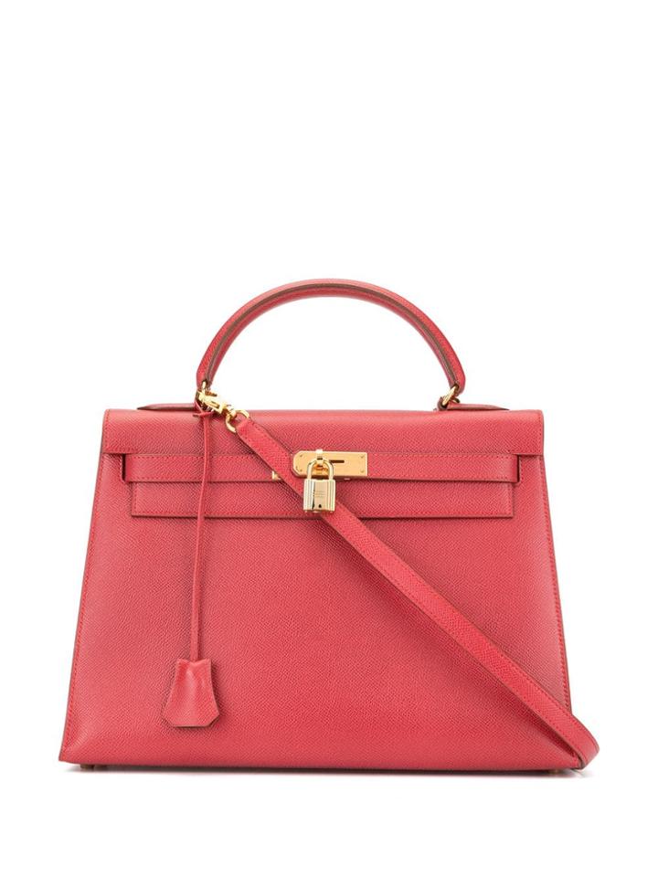Hermès Pre-owned Kelly 32 Sellier 2way Hand Bag - Red
