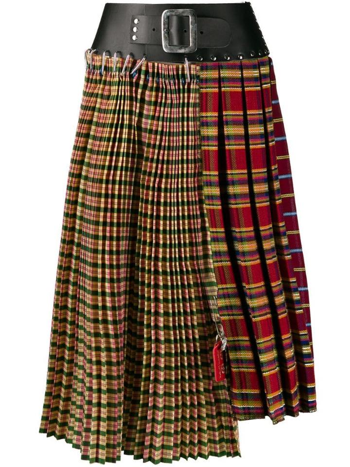 Chopova Lowena Pleated Midi Skirt - Yellow