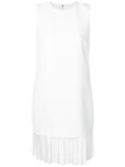 Victoria Victoria Beckham Pleated Hem Dress - White
