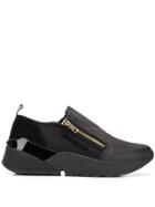 Versace Jeans Couture Zipped Sneakers - Black
