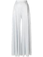 Palomo Spain Micro-pleated Trousers - Metallic