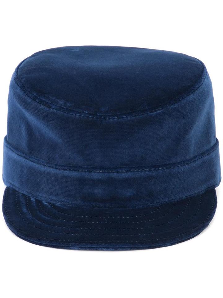 Valas Velvet Cadet Cap, Men's, Blue, Cotton/velvet
