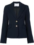 Derek Lam 10 Crosby Slim Fit Blazer, Women's, Size: 8, Blue, Cotton/elastodiene