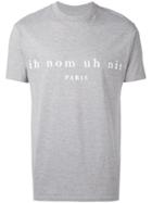 Ih Nom Uh Nit Logo Printed T-shirt - Grey
