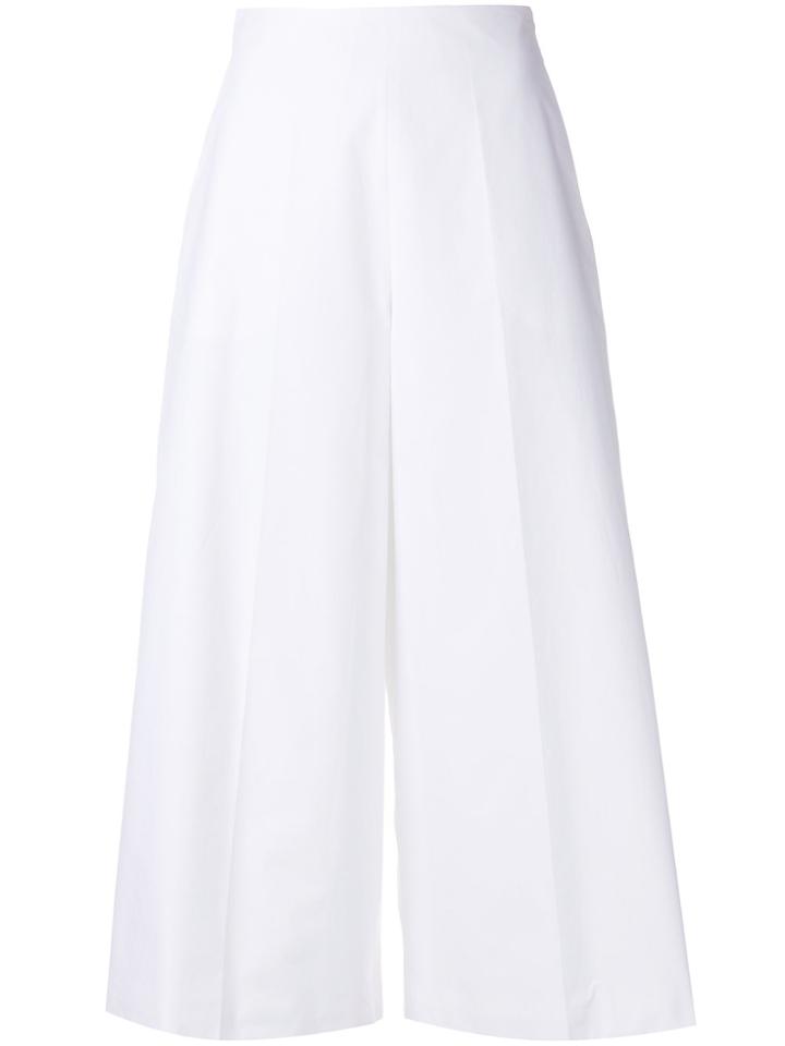 Delpozo Poplin Culottes - White