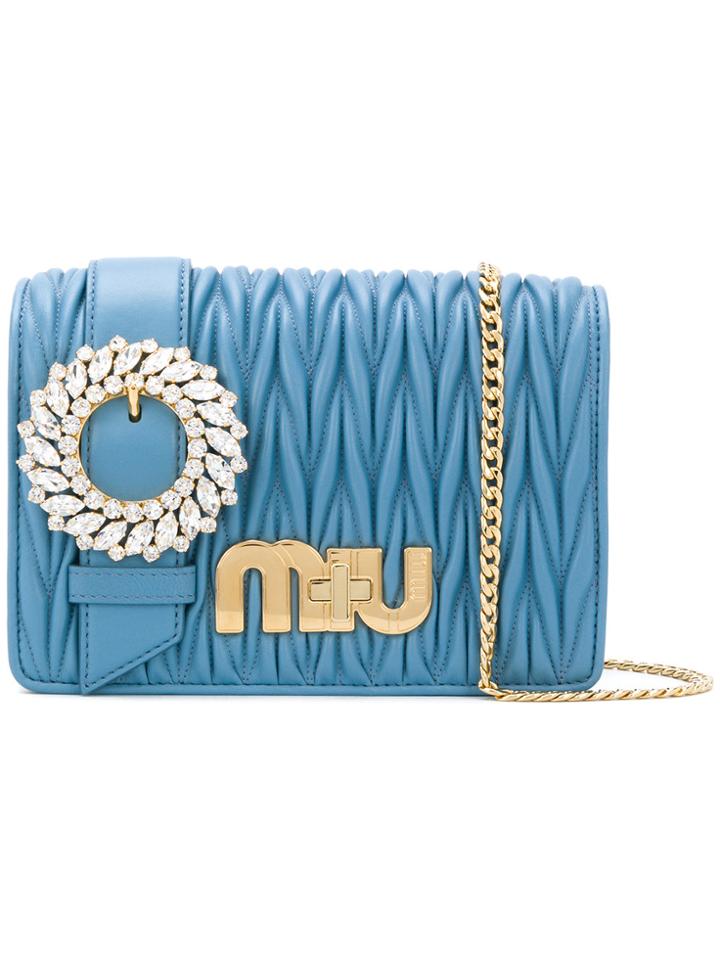 Miu Miu My Miu Shoulder Bag - Blue