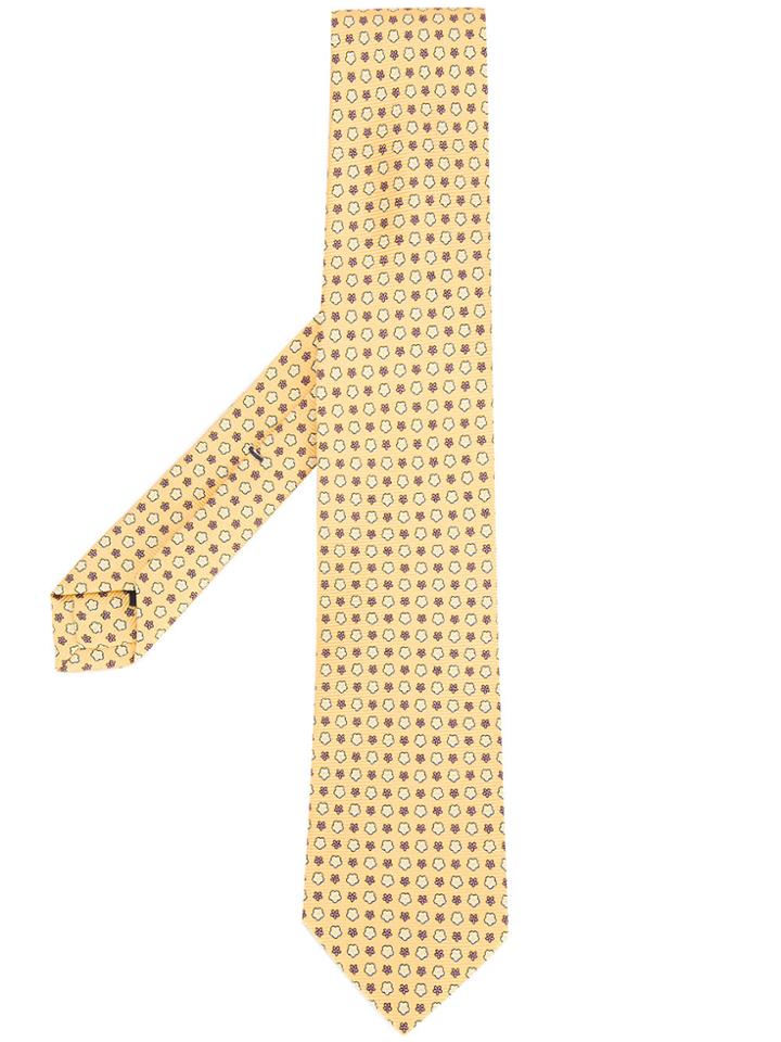 Errico Formicola Floral Tie - Yellow & Orange