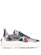 Valentino Valentino Garavani Butterflies Print Sneakers - Silver