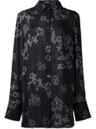 Vera Wang Floral Print Shirt - Black