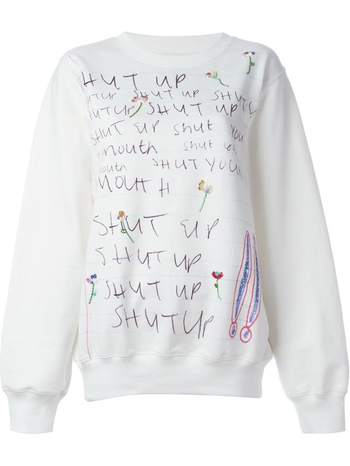 Ashish 'shut Up' Printed Sweatshirt