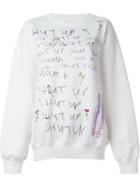 Ashish 'shut Up' Printed Sweatshirt