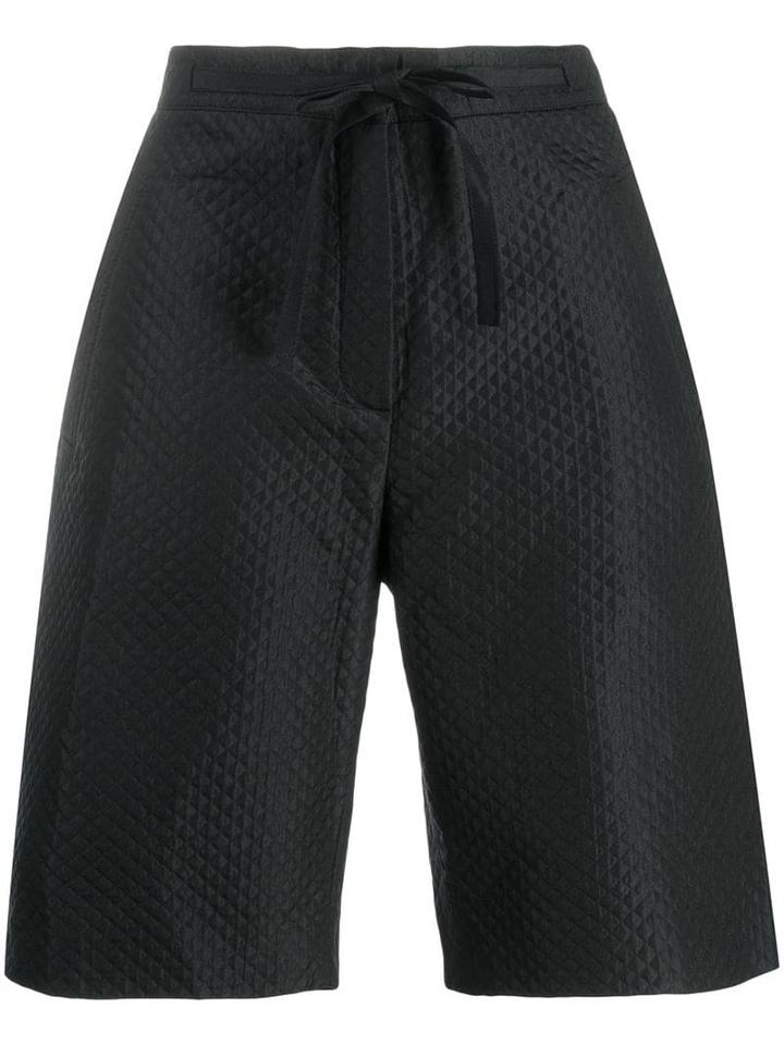 Christian Dior Pre-owned Quilted Long Shorts - Black