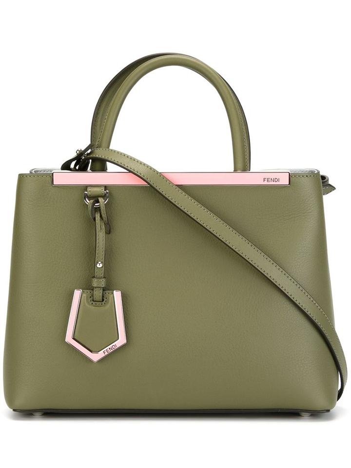 Fendi Small '2jours' Tote, Women's, Green