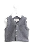 Cashmirino V-neck Gilet, Infant Boy's, Size: 3 Mth, Grey