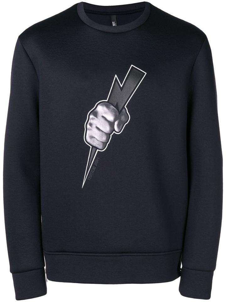 Neil Barrett Artoholic Hibrid T-shirt - Blue