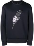 Neil Barrett Artoholic Hibrid T-shirt - Blue