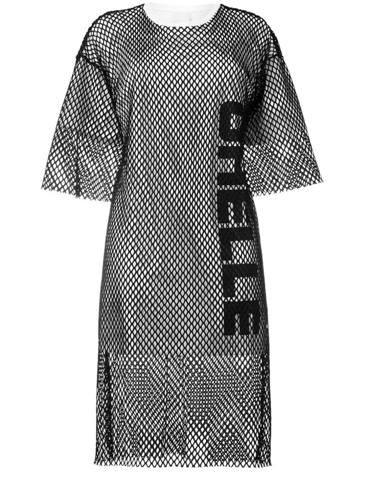 Gaelle Bonheur Mesh T-shirt Dress - Black