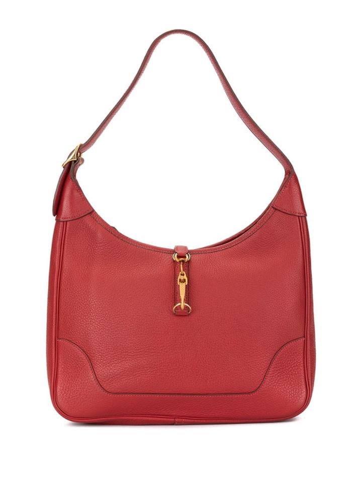 Hermès Vintage Trim 31 Hobo Bag - Red
