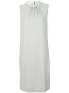 Fabiana Filippi Gathered Neck Dress - Grey